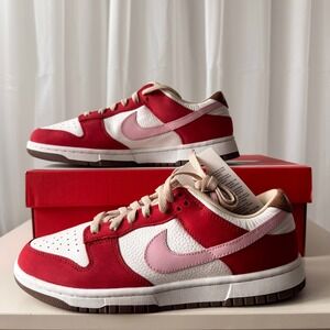 Nike Dunk Low PRM Red White Pink Women's 10 Brand New with Box